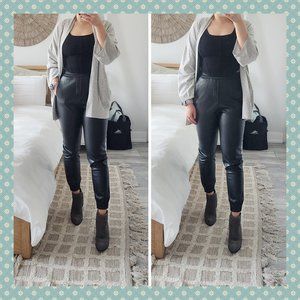 Zara Vegan‎ Leather Joggers
